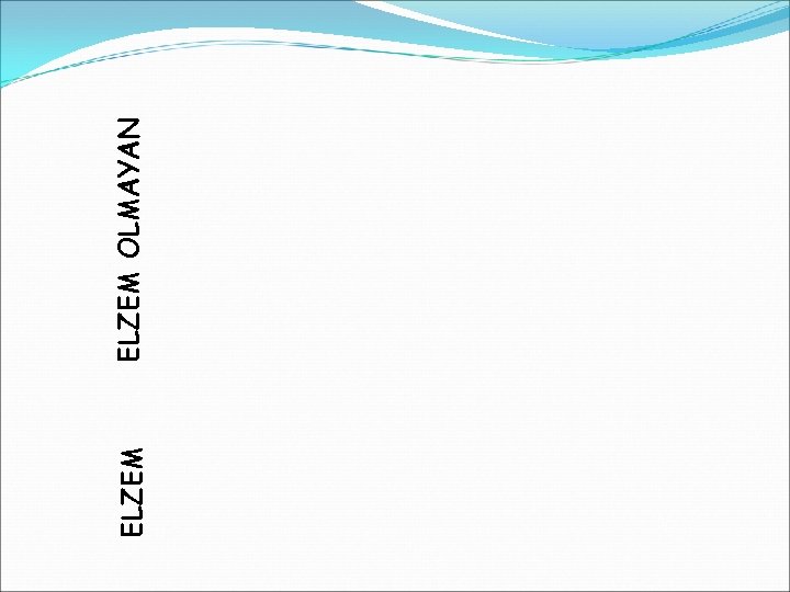 ELZEM OLMAYAN 