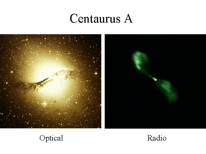 Centaurus A Optical Radio 