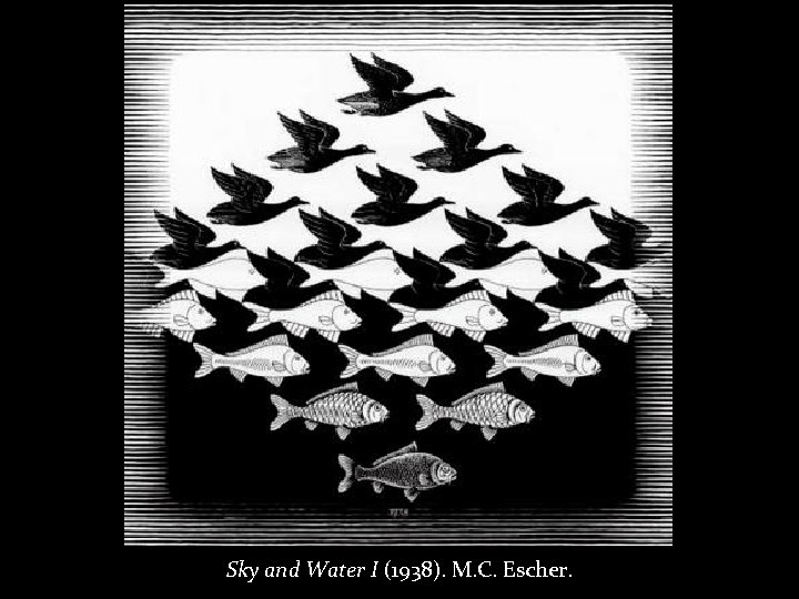 Sky and Water I (1938). M. C. Escher. 