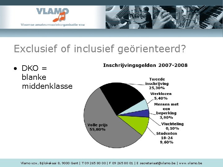 Exclusief of inclusief geörienteerd? • DKO = blanke middenklasse Vlamo vzw, Bijlokekaai 8, 9000