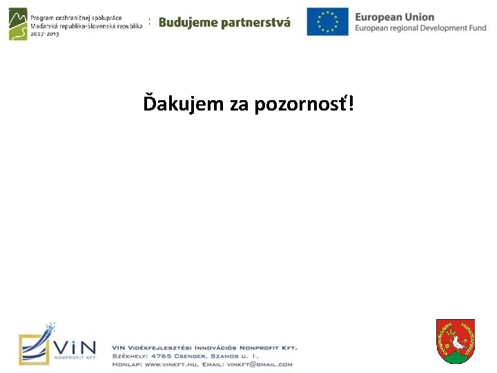 Ďakujem za pozornosť! 