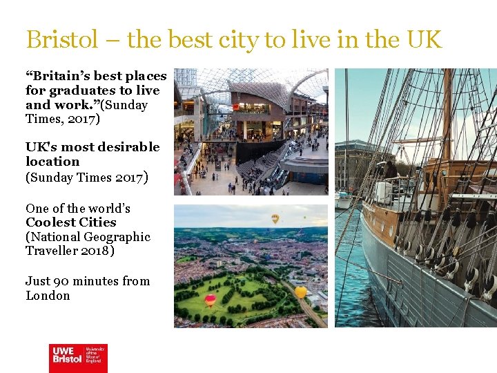 Bristol – the best city to live in the UK “Britain’s best places for