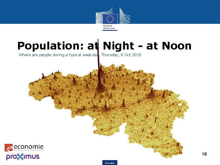 Population: at Night - at Noon Where are people during a typical weekday, Thursday,