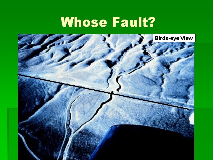 Whose Fault? Birds-eye View 