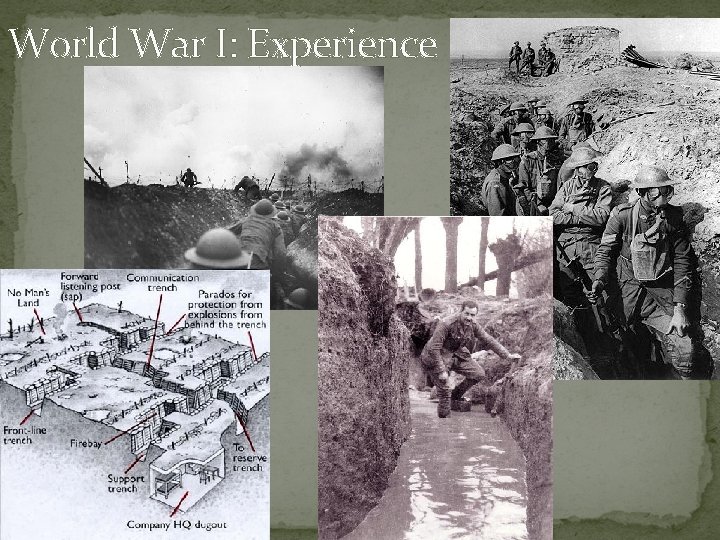 World War I: Experience 