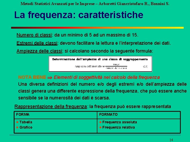 Metodi Statistici Avanzati per le Imprese – Arboretti Giancristofaro R. , Bonnini S. La