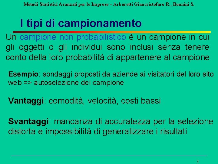 Metodi Statistici Avanzati per le Imprese – Arboretti Giancristofaro R. , Bonnini S. I