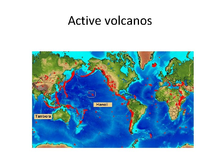Active volcanos 