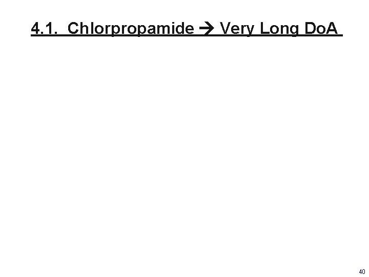 4. 1. Chlorpropamide Very Long Do. A 40 