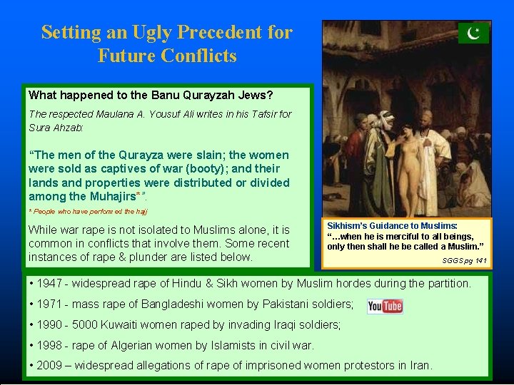 Setting an Ugly Precedent for Future Conflicts What happened to the Banu Qurayzah Jews?