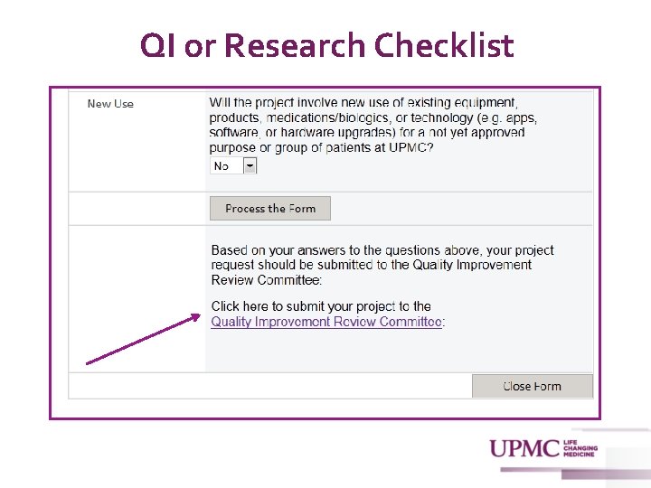 QI or Research Checklist 11 