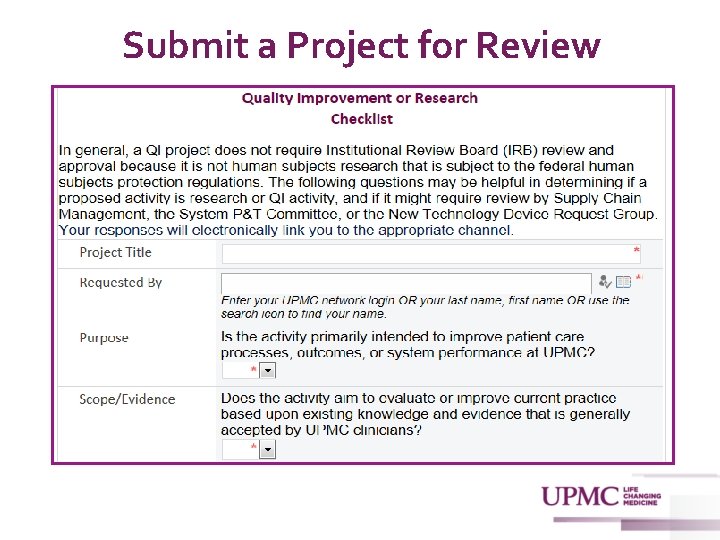 Submit a Project for Review 7 