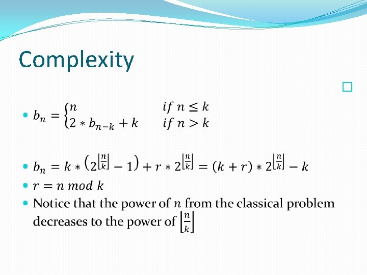 Complexity � 