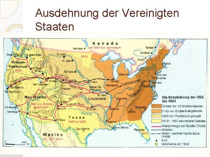 Ausdehnung der Vereinigten Staaten 