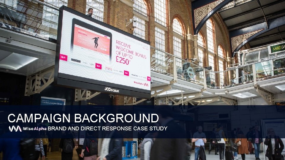 CAMPAIGN BACKGROUND BRAND DIRECT RESPONSE CASE STUDY 