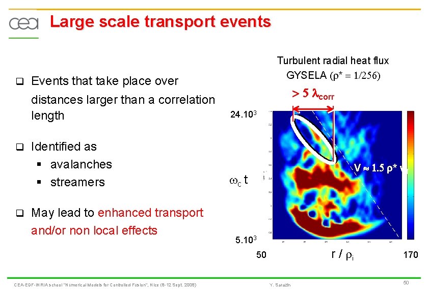 Large scale transport events q Events that take place over distances larger than a