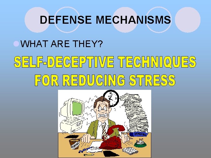 DEFENSE MECHANISMS l WHAT ARE THEY? 