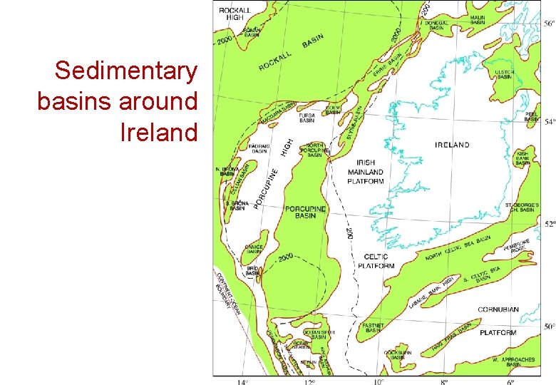 Sedimentary basins around Ireland 