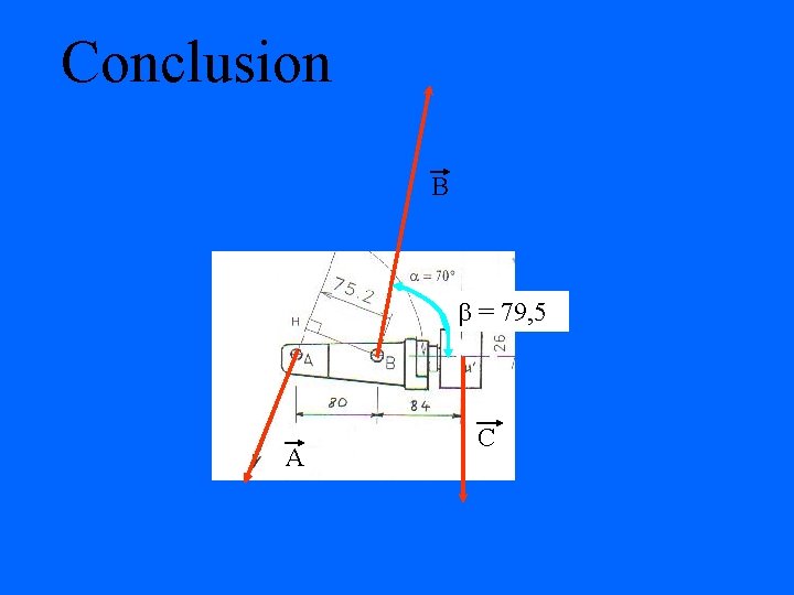 Conclusion B = 79, 5 A C 