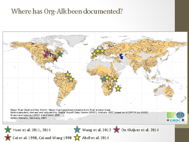 Where has Org-Alk been documented? Hunt et al. 2011, 2014 Wang et al. 2012