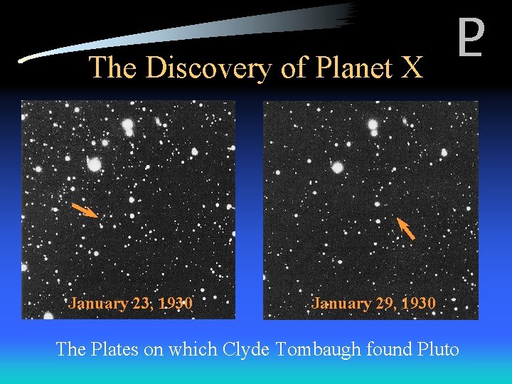 The Discovery of Planet X January 23, 1930 January 29, 1930 The Plates on