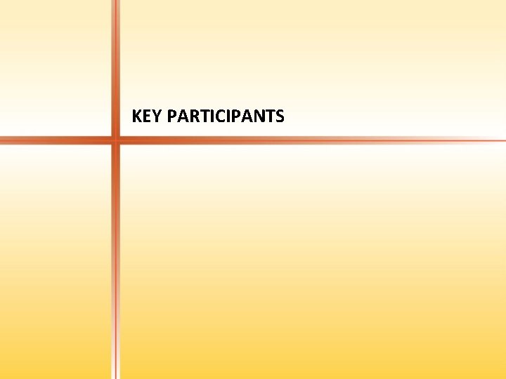 KEY PARTICIPANTS 