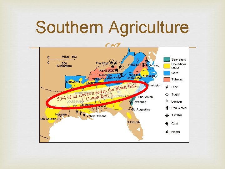 Southern Agriculture k Belt c a l B e ed in th) v i