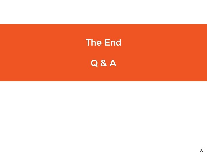 The End Q&A 36 