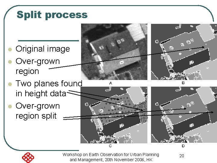 Split process l l Original image Over-grown region Two planes found in height data