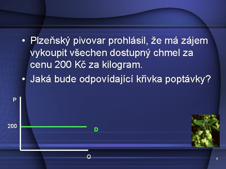  • Plzeňský pivovar prohlásil, že má zájem vykoupit všechen dostupný chmel za cenu