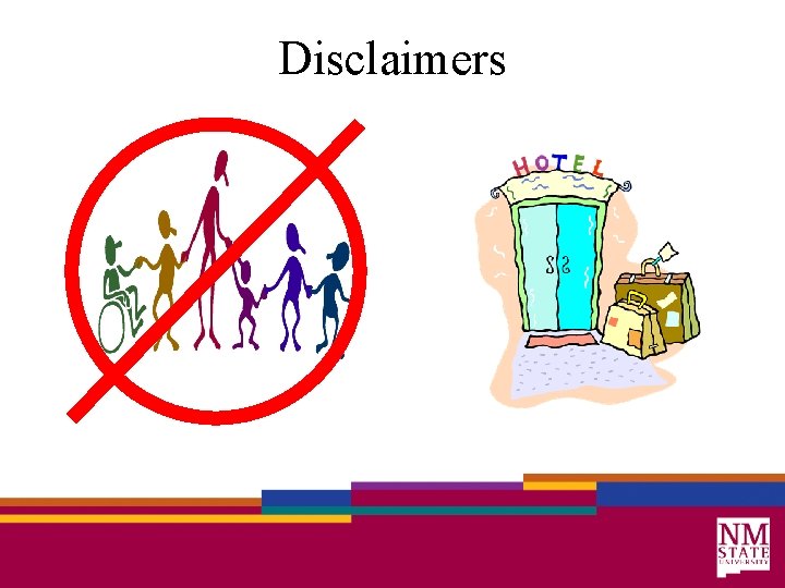 Disclaimers 