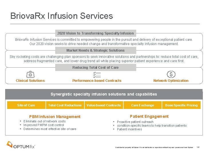 Briova. Rx Infusion Services 2020 Vision to Transforming Specialty Infusion Briova. Rx Infusion Services