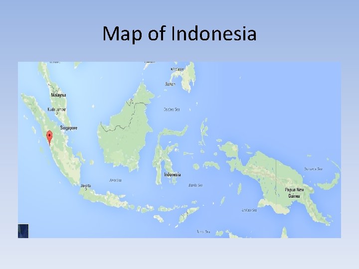 Map of Indonesia 