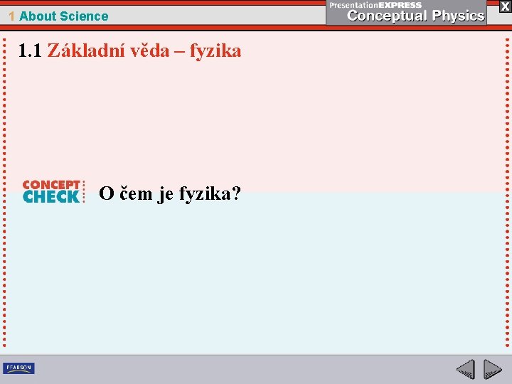 1 About Science 1. 1 Základní věda – fyzika O čem je fyzika? 