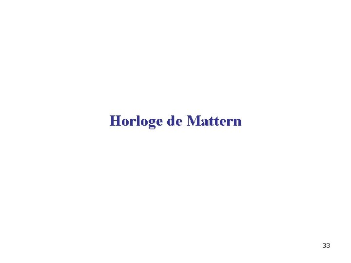 Horloge de Mattern 33 