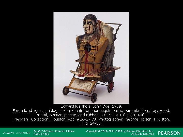 Edward Kienholz. John Doe. 1959. Free-standing assemblage: oil and paint on mannequin parts; perambulator,