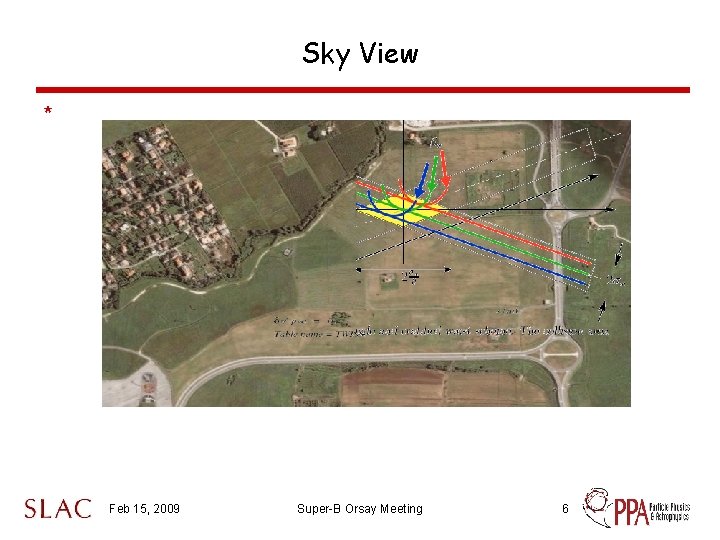 Sky View * Feb 15, 2009 Super-B Orsay Meeting 6 