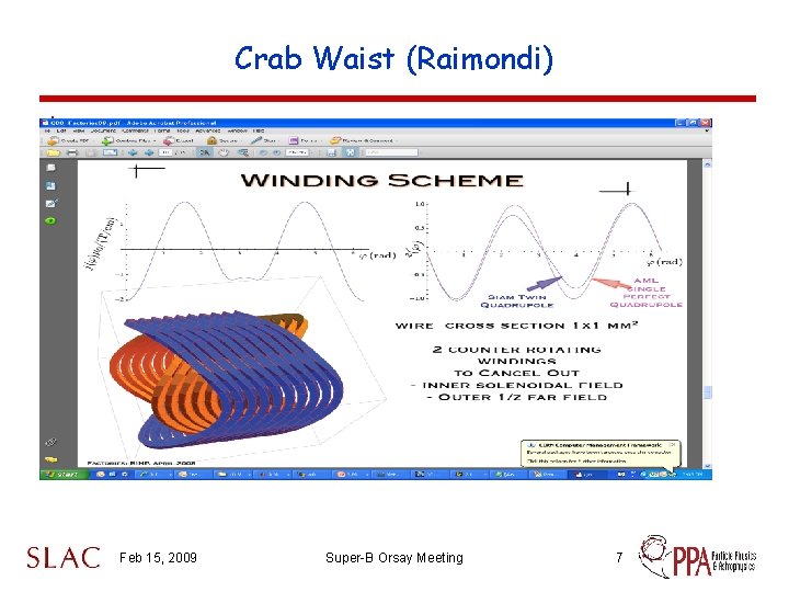 Crab Waist (Raimondi) * Feb 15, 2009 Super-B Orsay Meeting 7 