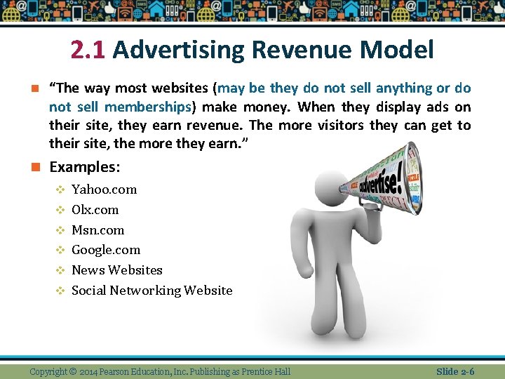 2. 1 Advertising Revenue Model n “The way most websites (may be they do 2. 1 Advertising Revenue Model n “The way most websites (may be they do