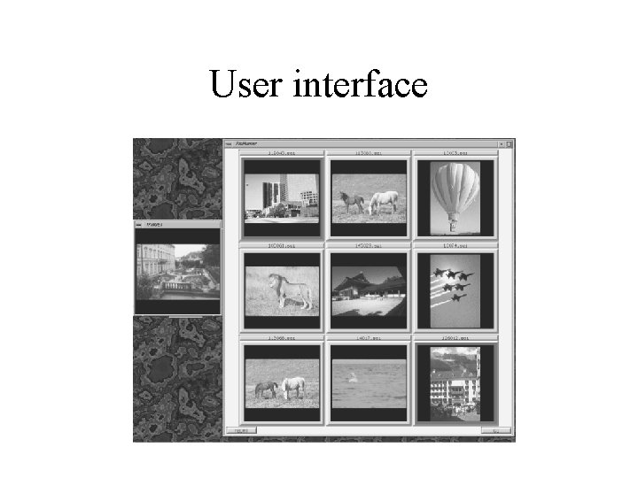 User interface 