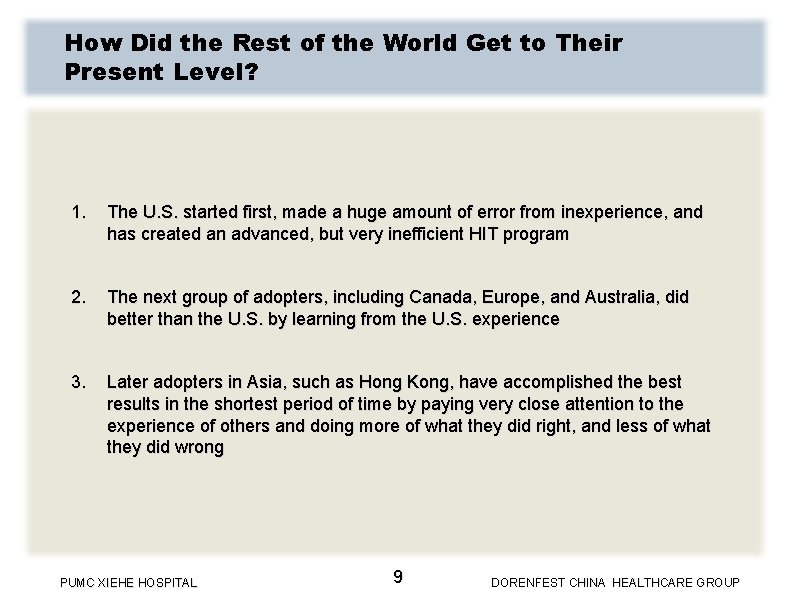 How Did the Rest of the World Get to Their Present Level? 1. The How Did the Rest of the World Get to Their Present Level? 1. The