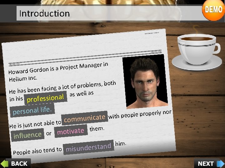 Introduction anager in M t c je o r P a is n Howard