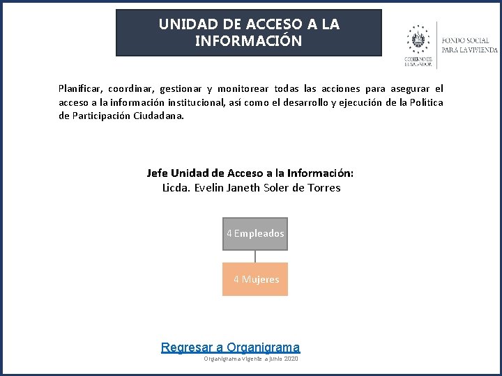 UNIDAD DE ACCESO A LA INFORMACIÓN Planificar, coordinar, gestionar y monitorear todas las acciones