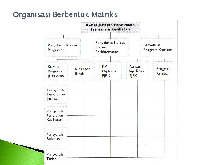 Organisasi Berbentuk Matriks 