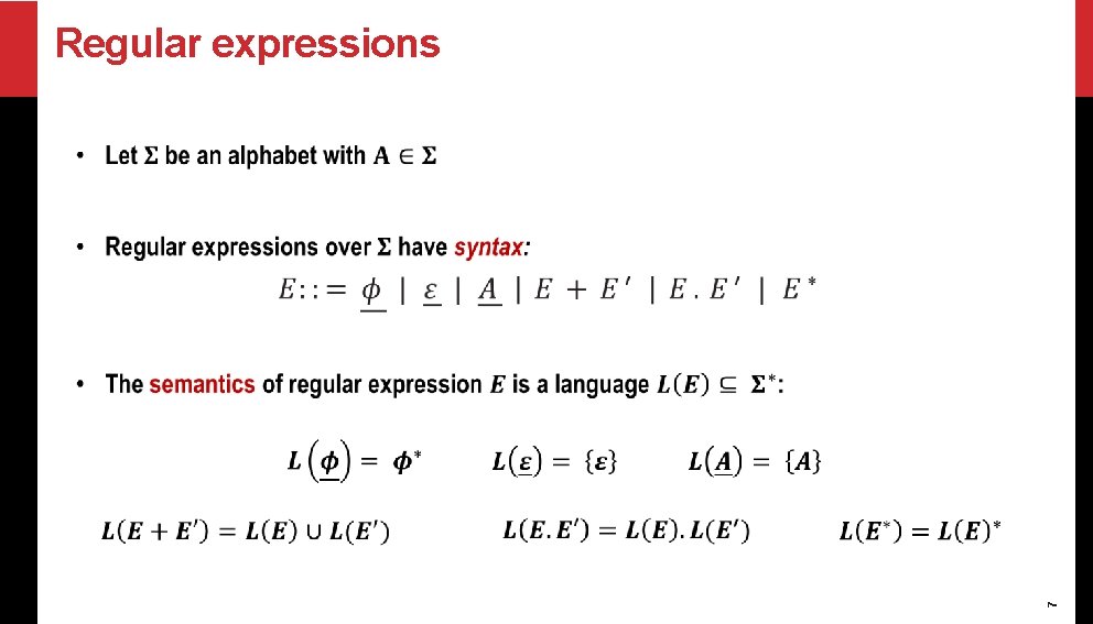 Regular expressions 7 