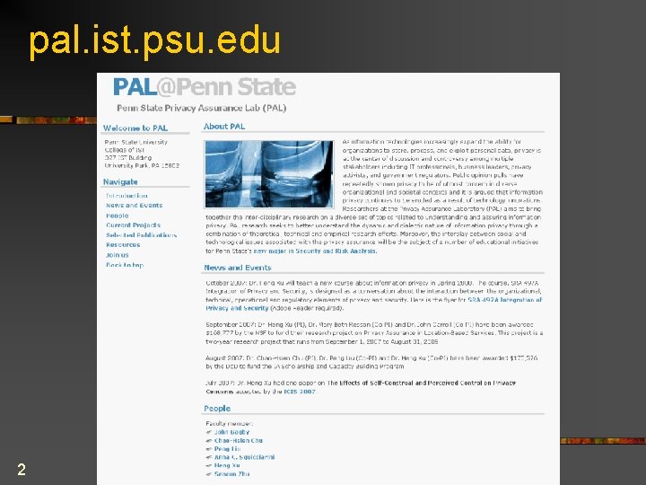 pal. ist. psu. edu 2 
