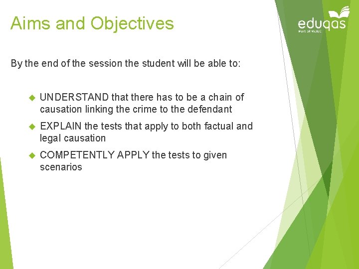Aims and Objectives By the end of the session the student will be able