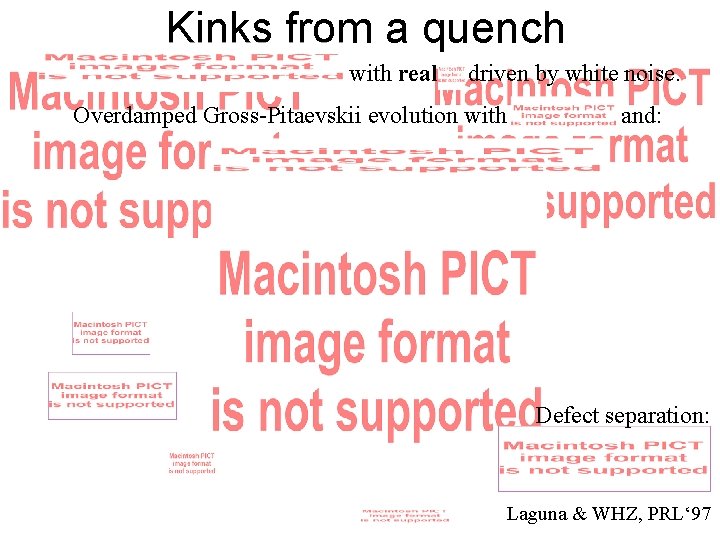 Kinks from a quench with real driven by white noise. Overdamped Gross-Pitaevskii evolution with