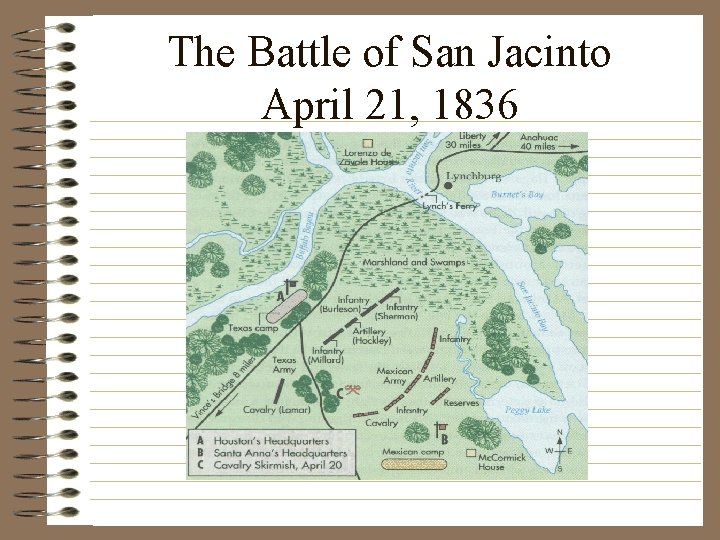 The Battle of San Jacinto April 21, 1836 