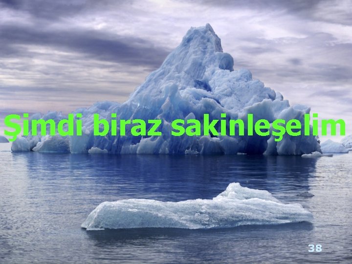 Şimdi biraz sakinleşelim 38 